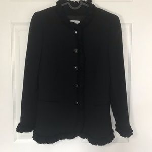Moschino cheap and chic black wool suit.
